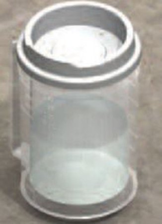 Patterson Medical Supply - Graduated Drinking Mug 12 oz. Clear Cup / Granite Lid Plastic Reusable - 081539030