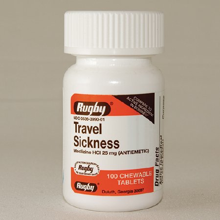 Major Pharmaceuticals Rugby Nausea Relief 25 mg Strength Chewable Tablet 100 per Bottle - 536101801