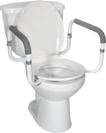 Drive Medical - Toilet Safety Rail White - RTL12087