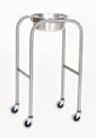 Auxo Medical - Mobile Stand 8.5 Quart 1 Basin 4 Leg Base 34 inch 15 X 18 Inch - AM-MCM1000