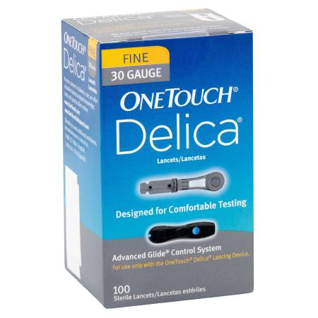 LifeScan OneTouch Delica Lancet Adjustable Depth Lancet Needle 30 Gauge Twist Top - 53885059501
