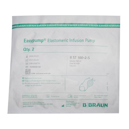 Easypump II - Elastomeric Pump Gravity Disposable 100 mL Capacity 100 mL Volume 50 mL / Hr. Flow Rate - 4540056-02