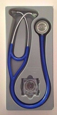 American Diagnostic Corp Adscope 606 Cardiology Stethoscope Royal Blue 1-Tube 19 Inch Tube Double Sided Chestpiece - 606RB