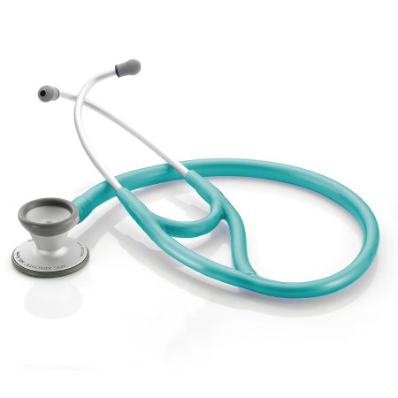 Adscope - Cardiology Stethoscope Caribbean Blue 1-Tube 19 Inch Tube Double-Sided Chestpiece - 606MCA