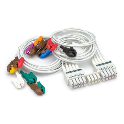 Welch Allyn LD SET WAM/AM12 10 wire short Aha Clip  - 9293-047-70