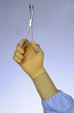 Protexis (formerly Duraprene Plus ) - Surgical Glove Size 5.5 Sterile Pair Polychloroprene Extended Cuff Length Smooth Ivory Chemo Tested - 2D73DP55