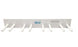 Bar-Ray - X-Ray Apron Peg Rack Wall Mounted 8 Pegs White - 60081