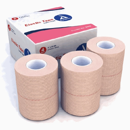 Dynarex - Elastic Tape Porous Elastic 3 Inch X 5 Yard Tan NonSterile - 3669