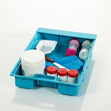Health Care Logistics - Crash Cart Box Blue, Green, Light Blue, Red, White, Yellow 2-5/8 X 15-1/2 X 10-5/8 Inch - 3131B