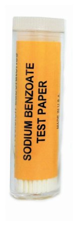 Eisco Labs - Genetic Taste Test Strip Sodium Bensoate Paper, 100 Test Strips per Vial - S85288A
