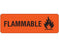 Shamrock Scientific Shamrock Pre-Printed Label Warning Label FLAMMABLE Fluorescent Red 1 X 3 Inch - UPCR-7008