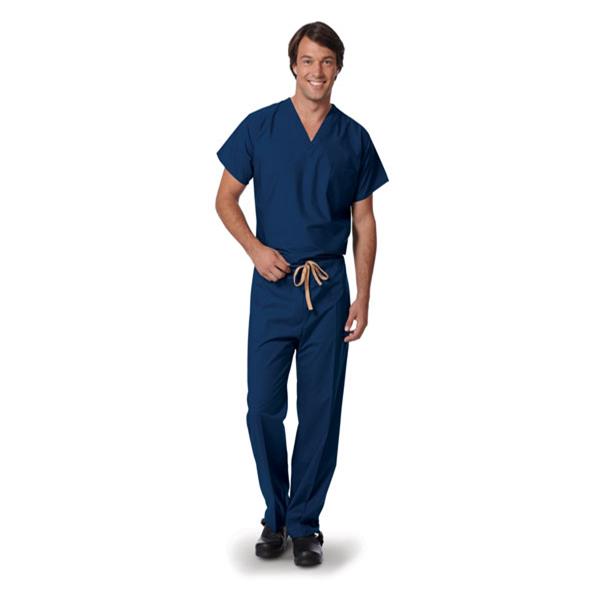 Fashion Seal Shirt Scrub 55% Cotton / 45% Polyester Unisex Navy 4Xl Reversible 1 Pocket Ea - 6785-4XL