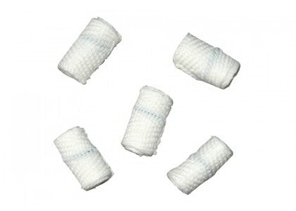 Dukal Surgical Peanut Sponge X-Ray Detectable Cotton 3/8 Inch Diameter 5 Count Foam Count Holder Sterile - 61401-P