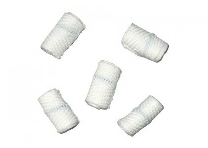 Dukal - Surgical Peanut Sponge X-Ray Detectable Cotton 3/8 Inch Diameter 5 Count Foam Count Holder Sterile - 61401-P