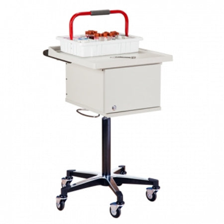 Clinton Industries Phlebotomy Cart Powder Coated Steel 20 X 20.75 X 24 Inch 2 Bins Gray - 67200