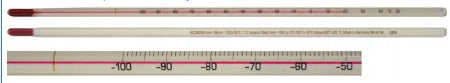 Thermco Products Inc Liquid-in-Glass Thermometer Celsius -35° to 50°C Total Immersion - ACC609S