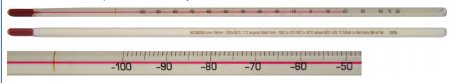 Thermco Products - Liquid-in-Glass Thermometer Celsius -35° to 50°C Total Immersion - ACC609S