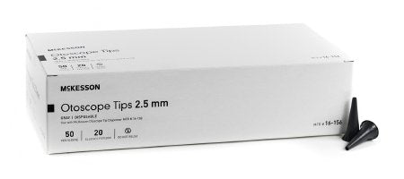 McKesson McKesson Otoscope Tip Child Polypropylene Gray 2.5 mm Disposable - 16-156