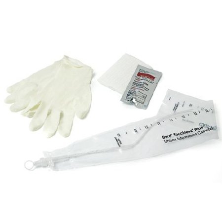Bard Touchless Plus Intermittent Catheter Kit Closed System / Straight Tip 14 Fr. Without Balloon Vinyl - 4A5144