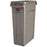 Saalfeld Redistribution Slim Jim Trash Can 23 gal. Rectangular Beige LLDPE Open Top - FG354060BEIG