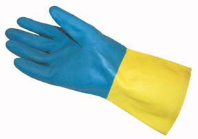 Fisherbrand - Utility Glove Small Flock Lined Blue / Yellow 12 Inch Straight Cuff NonSterile - 19816835