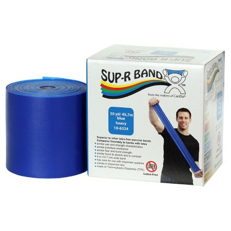 Sup-R Band - Exercise Resistance Band Blue 5 Inch X 50 Yard Heavy Resistance - 10-6324