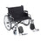 Drive Medical Sentra EC Bariatric Wheelchair Desk Length Arm Padded, Removable Arm Style Spoke Wheel Black 30 Inch Seat Width 700 lbs. Weight Capacity - STD30ECDDA