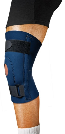 Scott Specialties Knee Support Large Pull-On / Hook and Loop Strap Left or Right Knee - 9074 NAV LG