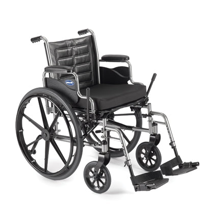 Invacare Tracer EX2 Wheelchair Dual Axle Full Length Arm Padded Arm Style Mag Wheel 18 Inch Seat Width 250 lbs. Weight Capacity - TREX28PP