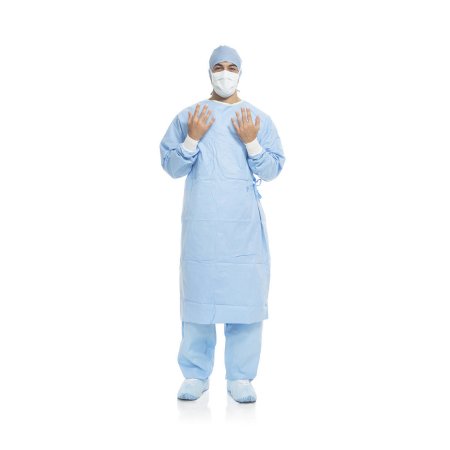Aero Blue - Surgical Gown with Towel X-Large Blue Sterile AAMI Level 3 Disposable - 41734