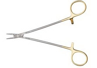 Pilling - Needle Holder 6 Inch Length 2.2 X 12.0 mm Jaws Finger Ring Handle - 152780