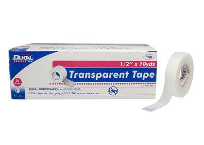 Dukal Medical Tape 1 Inch X 10 Yards Transparent NonSterile - T110