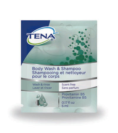 Essity HMS North America Inc Tena Shampoo and Body Wash TENA 0.17 oz. Individual Packet Unscented - 64333