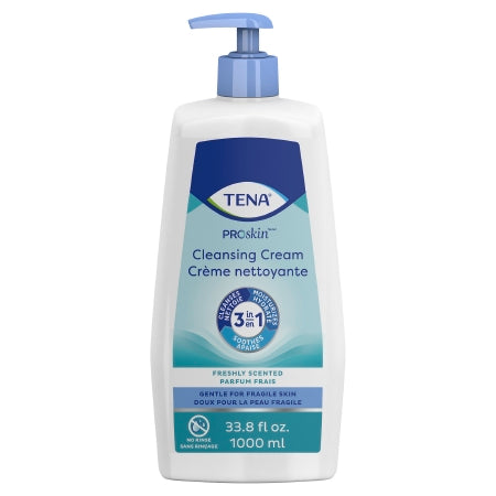 TENA ProSkin - Rinse-Free Body Wash Cream 33.8 oz. Pump Bottle Mild Scent - 64435