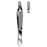 Sklar Instruments Forcep Tissue Adson-Brown Surgi-Or 4-3/4" 7X7 Side Grasping Teeth Ss Ea - 95-778
