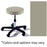 Midmark Corporation Stool Exam Ritter Value Series Tea Green Casters Backless 5 Leg Ea - 270-001-237