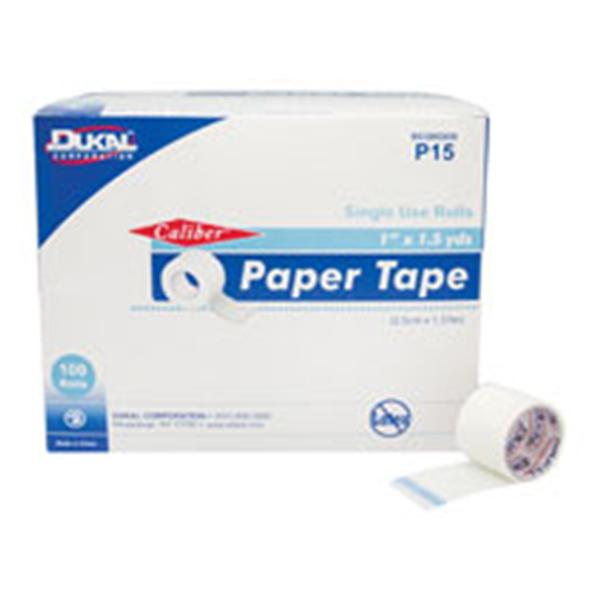 Dukal Corporation Tape Caliber Paper Paper 1"X1.5Yd White 100/Bx, 5 Bx/Ca - P15