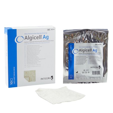 Algicell Ag - Silver Alginate Dressing 4-1/4 X 4-1/4 Inch Square Sterile - 88544