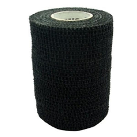 Andover Coated Products Co-Flex·Med Cohesive Bandage 1 Inch X 5 Yard Standard Compression Self-adherent Closure Black NonSterile - 7100BK