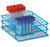 Market Lab Inc Test Tube Rack 108 Place 3 mL - 7 mL Tube Size Blue 2-1/4 X 6-1/4 X 8 Inch - 1080