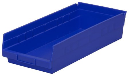 Akro-Mils - Shelf Bin Blue Industrial Grade Polymers 4 X 8-3/8 X 17-7/8 Inch - 30158BLUE