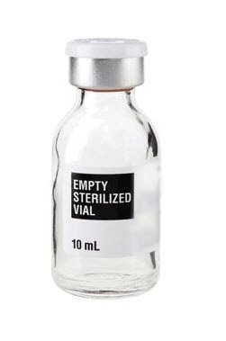 ALK Laboratories Empty Vial 10 mL, 20 X 22 mm, Sterile - SEV1020S