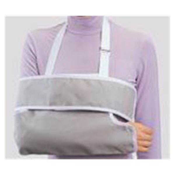 DJO Sling & Swathe Immobilizer Adult Shoulder Cotton/Duck 9X14" Gray Size Small Ea - 79-84243