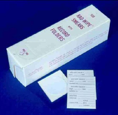 Fisher Scientific Rad-Wipe Test Kit Surface Contamination Test Radiation Wipe Test Surface Wipe Sample 500 Tests - NC9898913