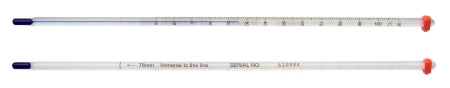 VWR - Liquid-in-Glass Thermometer Celsius -10° to +110°C Partial Immersion Does Not Require Power - 89095-622
