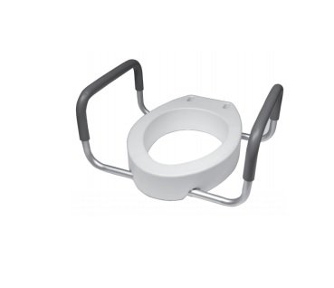 Graham-Field Raised Toilet Seat 3-1/2 Inch Height White - 6482ER-2