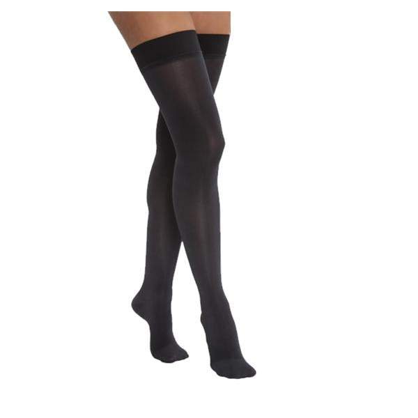 BSN Medical Stocking Compression Opaque Thigh High Closed Toe Large Classic Black 1/Pr - 115146