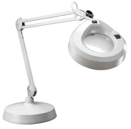 Luxo Corp Luxo Magnifying Lamp Table Mount 22 Watt Light Gray - KFK025790