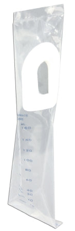 Precision Dynamics Pediatric Urine Collection Bag Plastic Film Adhesive Closure 200 mL (7 oz.) Sterile - 05002-00-MC