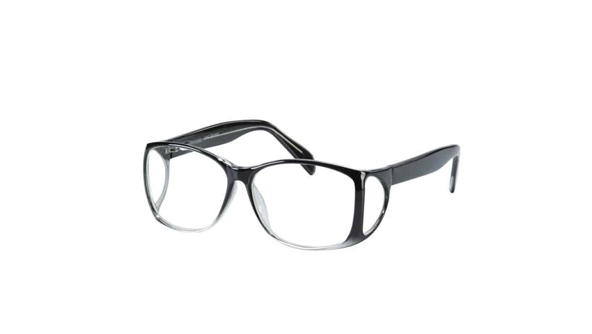 53 Wrap - Radiation Protection Glasses Flexible Hinges Uncoated Clear Tint Glass Lens Tortoiseshell Frame Over Ear Medium / Large - 936832